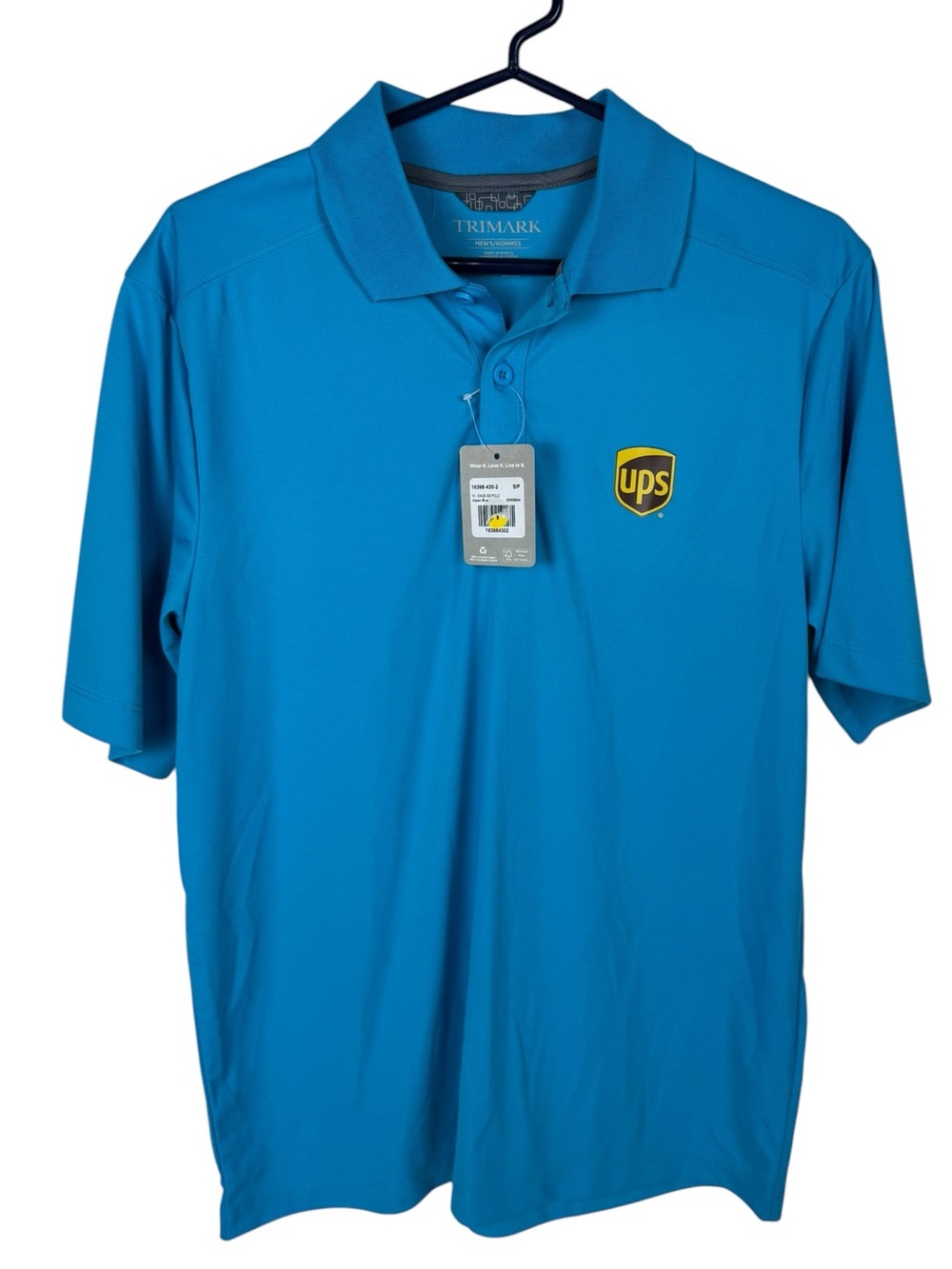 UPS United Parcel Service Polo Blue short sleeve MEN work uniform NWT!!!!